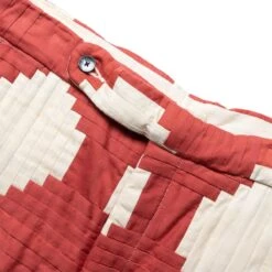 COURTHOUSE STEPS SATEEN TROUSERS -Bodega BodeCOURTHOUSESTEPSSATEENTROUSERSREDMULTI32MR24PA01.CT003 4