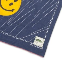 FASTCOLOR SELVEDGE BANDANA (RAIN SMILE) -Bodega KapitalFASTCOLORSELVEDGEBANDANARAINSMILENAVYO SEK 1038 3