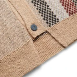 Aries JOHNNY PLAID CARDIGAN -Bodega ariesJOHNNYPLAIDCARDIGANBEIGEMFTAR20025 4