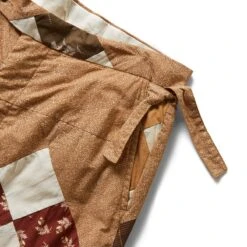 PONY CALICO QUILT TROUSERS -Bodega bodePONYCALICOQUILTTROUSERSBROWNMULTI32MRBT000031 5