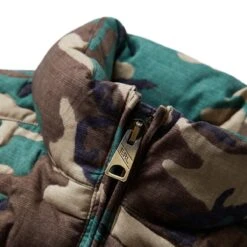 ERL WOVEN CAMO QUILTED PUFFER COAT -Bodega erlCAMOQUILTPUFFERCOATWOVENGREENLERL05C006 4