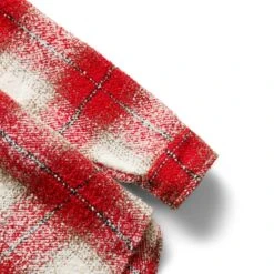 HEAVY FLANNEL OVERSHIRT -Bodega fuckingawesomeHEAVYFLANNELOVERSHIRTREDWHITESFA FW22 019 3