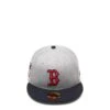 NEW ERA 59FIFTY BOSTON RED SOX HEATHER FITTED CAP -Bodega newera5950HEATHERPATCHD3BOSREDHGROTCGREYNAVY760272495 1
