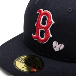 NEW ERA 59FIFTY TEAM HEART BOSTON RED SOX FITTED CAP -Bodega neweraTEAMHEART595010112BOSREDOTCNAVY760243663 4