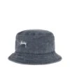 Stüssy WASHED STOCK BUCKET HAT -Bodega stussyWASHEDSTOCKBUCKETHATCHARCOALSM1321086 1